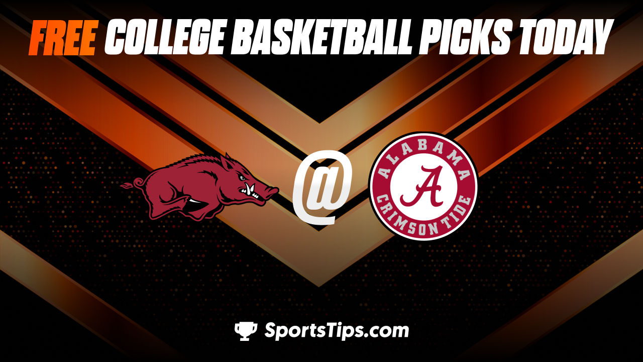 Free College Basketball Picks Today Alabama Crimson Tide vs Arkansas
